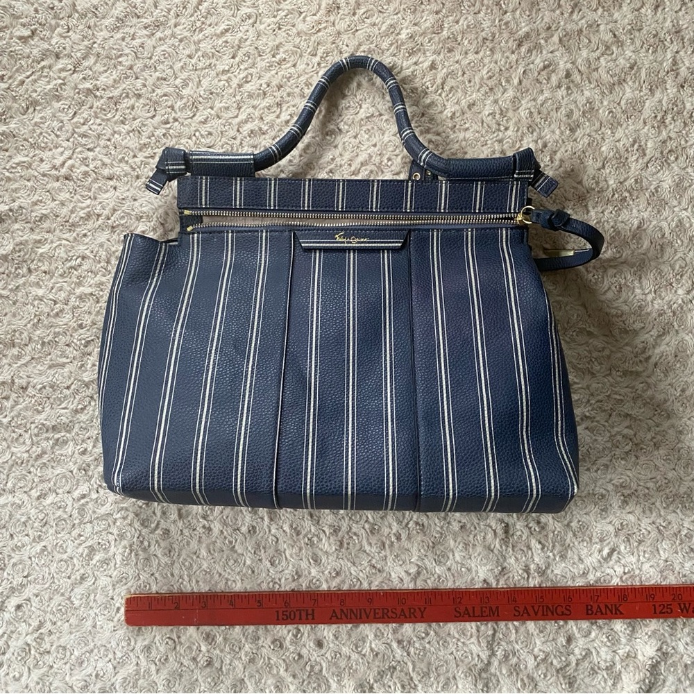 New Foley + Corinna Large Leather Satchel Bag Crossbody Purse. - Picture 13 of 15